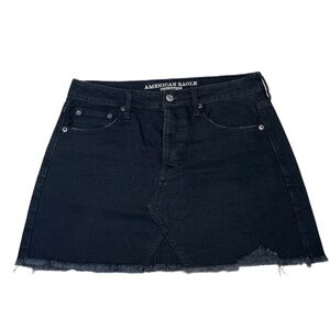 American Eagle Black Denim Skirt